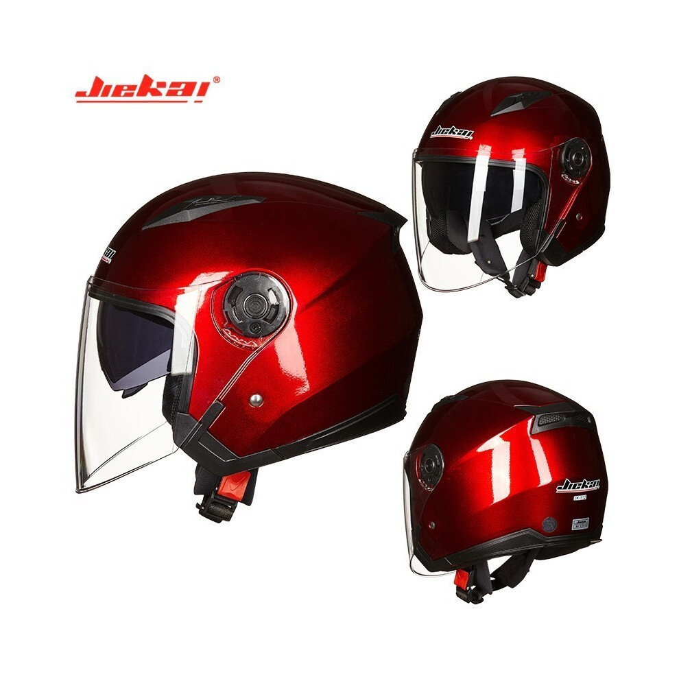(xxL6) Demi-casques de moto pour hommes, double lentille, casque de scooter, Casco Vespa Village, capacete