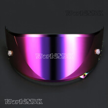 (Lila) Motorradhelmobjektiv UV-Schutz PC Visierobjektiv Modellgehäuse für SHOEI X14 X-14 Z7 Z-7 X-Spirit