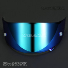 (Revo Dunkelblau) Motorradhelmlinse UV-Schutz PC-Visierlinse Modellkoffer SHOEI X14 X-14 Z7 Z-7