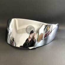 Silbernes Visierlinsenetui für Shoei GT-Air, GT-Air 2 und Neotec CNS-1 – hochwertiges PC-Material, Schutz und einfache Montage