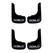 (SKRIVT DOBLO)Fiat Doblo D3 Bilskärmar 4st 2010-2018 Flexibla plastskärmar Fender A+ Hög kvalitet