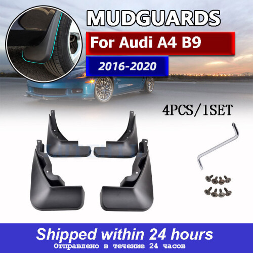 (2016-2020) Set Molded mudguards Audi A4 B9 2016 17 18 2019 2020 Mudguards Splashguards Mudguards Front 1
