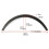 4 pcs 3.5/90mm universal flexible car mudguards extra wide wheel arches 3