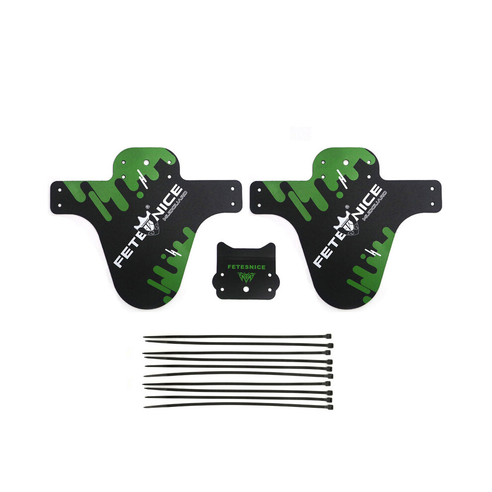 (Vert) 2 pièces garde-boue avant + arrière pour vélo de route garde-boue avant ailes garde-roues vélo
