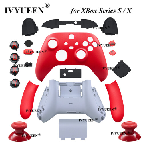 Shock Blue Shell - Switch Case Shell Xbox Series S / X Controller Schienen Panels Faceplate Cover LB 1