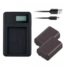 Charger & 2X Batteries Sony DCR-HC35 DCR-HC36 DCR-HC37 DCR-HC38 DCR-HC39 DCR-HC40