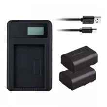 Charger & 2X Batteries Sony HDR-CX110 HDR-CX115 HDR-CX116 HDR-CX130 HDR-CX150