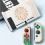 Switch Lite - Carcasa rígida de cristal frontal y trasera con protección completa para Nintendo Switch Oled/Lite 3