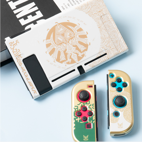 Switch Lite - Carcasa rígida de cristal frontal y trasera con protección completa para Nintendo Switch Oled/Lite 2