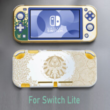 Switch Lite - Carcasa rígida de cristal frontal y trasera con protección completa para Nintendo Switch Oled/Lite