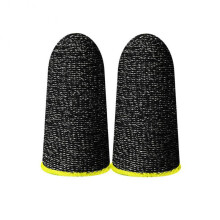 ett par gula - 1 par fingertoppar för spelet PUBG Sleeve Andningsbar fingerhandske svettsäker