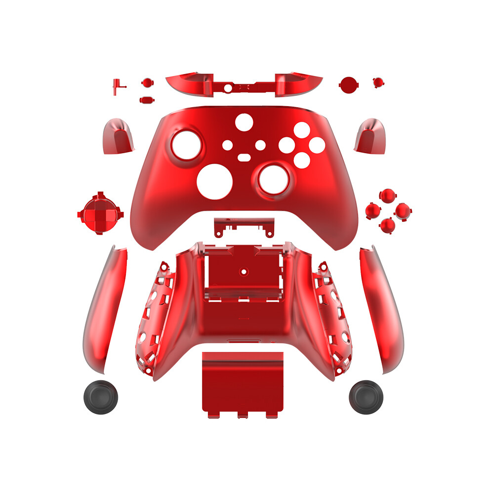 Coque de protection avant et arrière de rechange Red-DATA FROG pour manette Xbox Series S