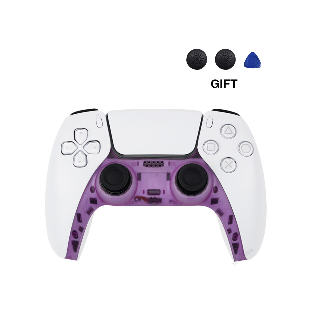 Ruban décoratif violet pour manette PS5, coque de remplacement pour manette Playstation