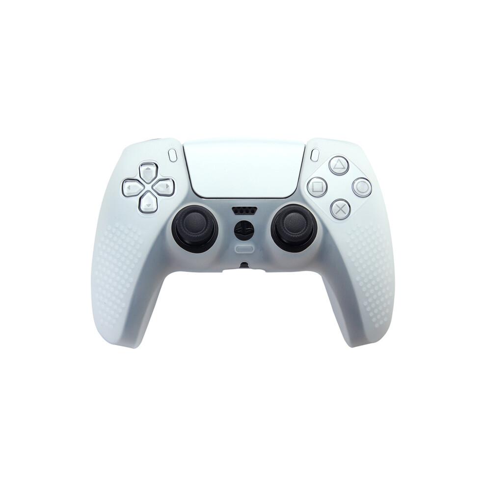 Coque de protection transparente antidérapante en silicone souple pour manette de jeu Sony