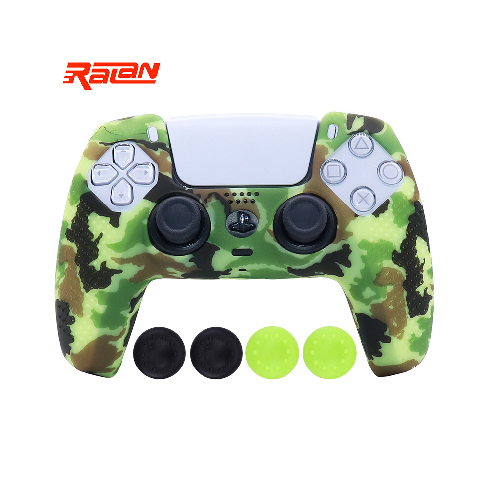 21 - Coque de protection antidérapante en silicone souple pour manette de Playstation 5 PS5