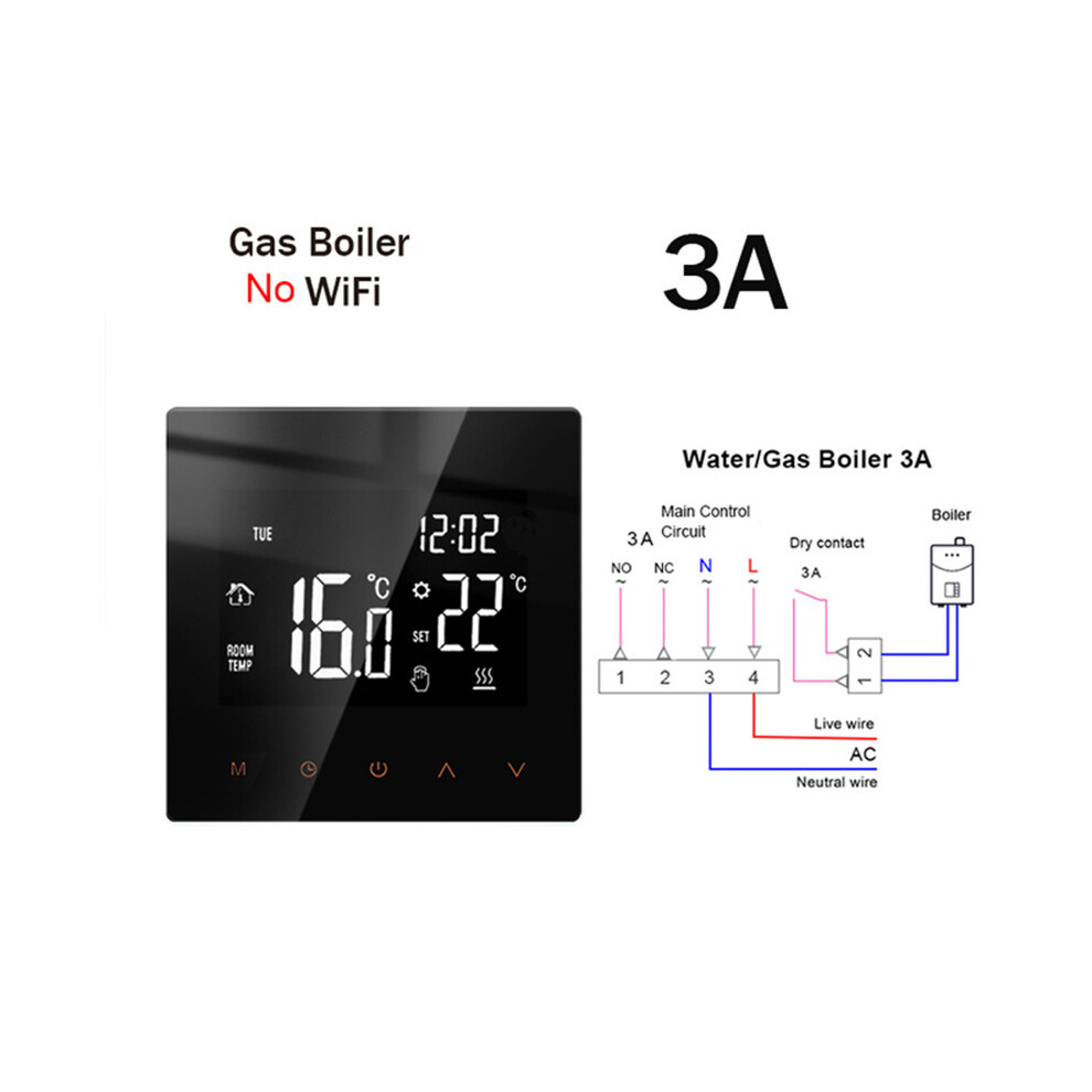 (ME81G) Thermostat intelligent WiFi Tuya Chauffage électrique au sol TRV Eau gaz Chaudière température