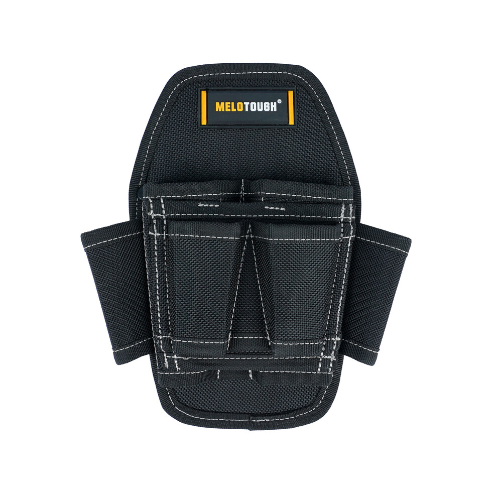 (MP006-Noir) Petit sac à outils avec clip ceinture, petit sac porte-outils, mini organisateur de travail