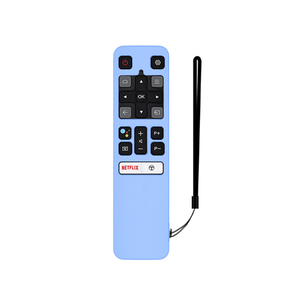 (1 pièce bleu lumineux) Tcl Rc802v Fmr1 Fnr1 65p8s 55ep680 pour coque en silicone, coque complète avec