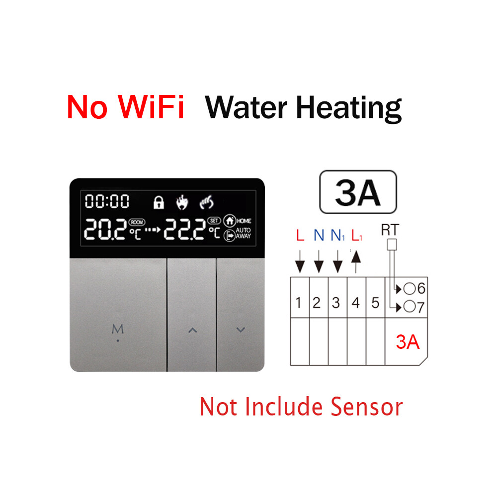 (Y-GA) Thermostat intelligent Tuya Wifi Chauffage au sol électrique Trv Eau Chaudière à gaz Température