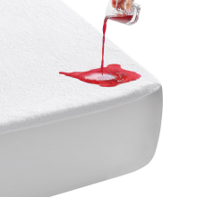 (King: 150 x 200 cm) White Waterproof Mattress Protector Terry Towel