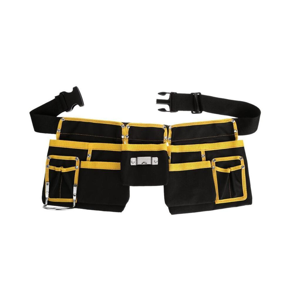 Sac à outils multifonctionnel en tissu Oxford (deux sacs) pour électricien, sac banane, sacs à outils,