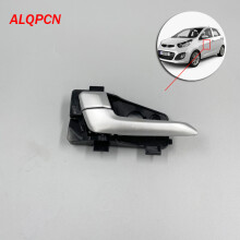 (Chinafront izquierda) Manija interior de la puerta del vehículo Gris plata Kia Picanto 2011-2016 - Interior del