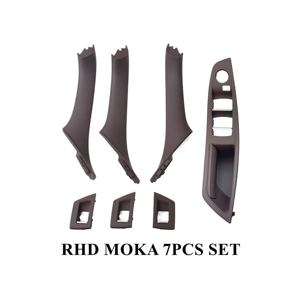 (7 pièces ensemble Moka) couvercle de commutateur de fenêtre de porte intérieure de voiture conducteur