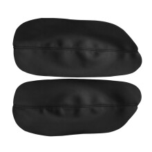 (Baksida 2st svart) Endast 3 fordon innerdörrar bil fram/bak Microfiber läder fordon innerdörr