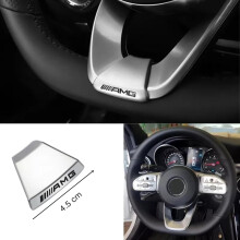 (B 4,5 cm) Auto stuurwiel sticker Mercedes Amg W201 W124 W176 W204 W205 W203 W212 W211 W126 W140