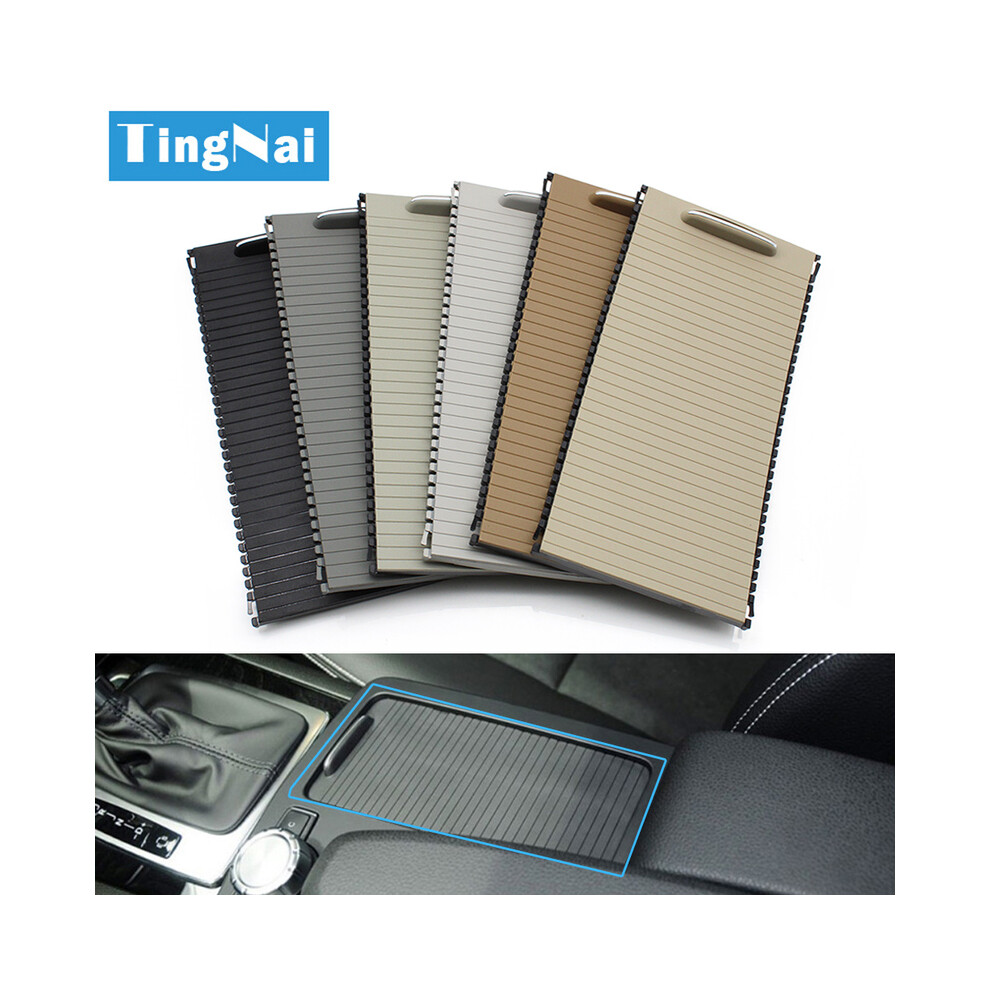 (Beige) Garniture de rouleau de volet de couverture de porte-gobelet d'eau potable de console centrale