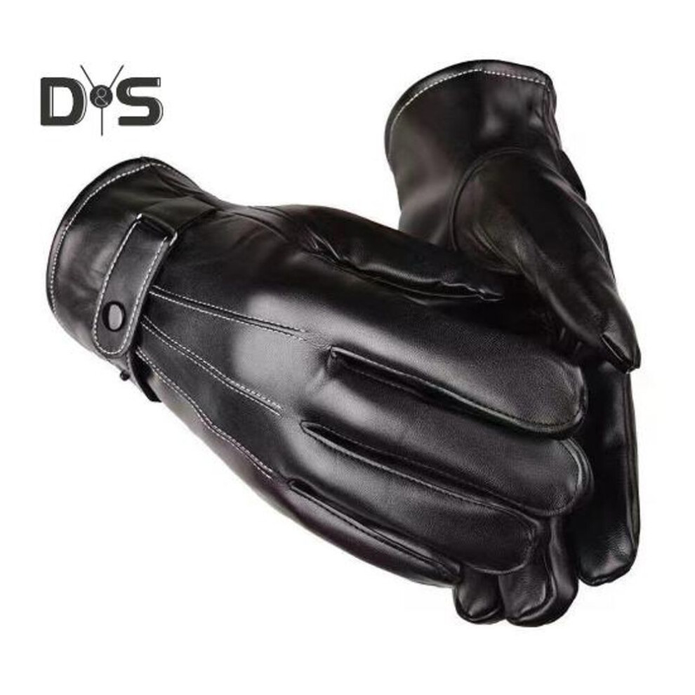 (as the picture, A) 1 Pair Winter Cycling Gloves Waterproof Unisex Windproof Thick Warm Heat Retention Anti-slip Touchscreen Palm Outdoor Skiing Riding Gloves