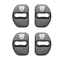 (Fibra de carbono) Ceyes 4x Cubierta de cerradura de puerta interior de coche Dacia Logan MCV Sandero Stepway