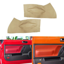 2 pezzi Rivestimento per pannello porta interno in pelle beige per VW Beetle 1998 1999 2000 - 2010 Stile auto