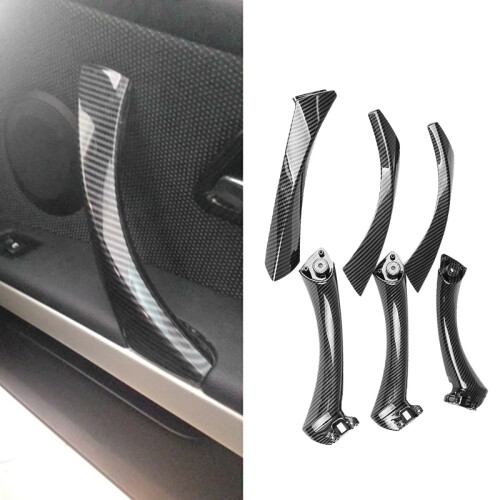 Couvercle Poignées Porte Fibre Carbone Pour BMW Série 1 2 F20 F21 F22 F23 - Garniture Intérieure Autocollante