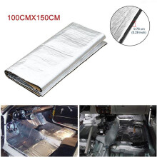 7,5 mm x 100 cm x 150 cm - 0,75 mm dikke PE-polyethyleen auto-vrachtwagen brandwerende isolatiemat, warmteabsorberend
