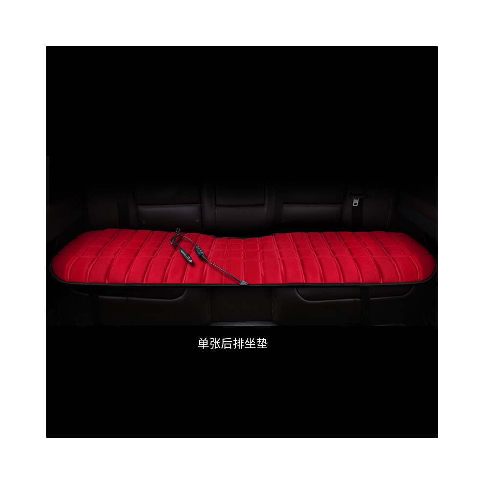 Coussin chauffant universel pour siège auto 12 V, rouge, pour l'hiver