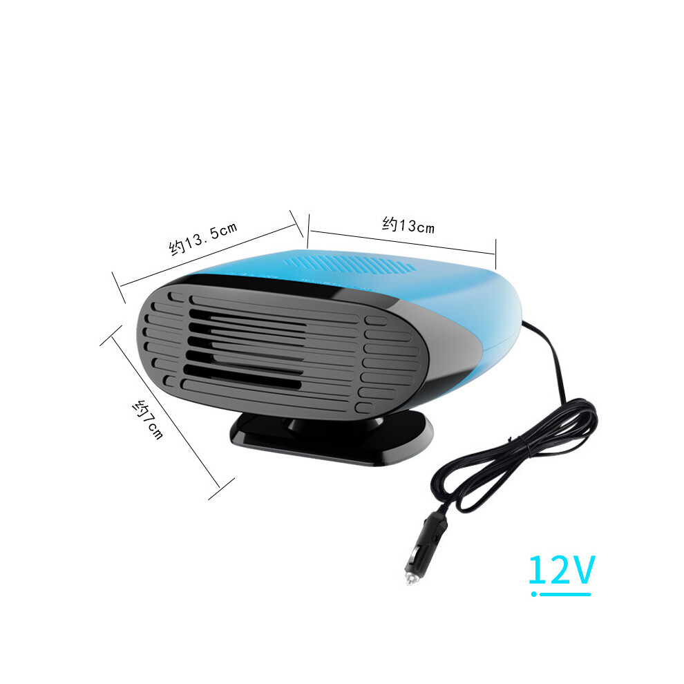 Chauffage électrique de voiture bleu 12 V 2 en 1 12 V/24 V, ventilateur de refroidissement, dégivreur