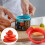 Egg Slicer 3 In 1 Egg Cutter Multi-Function Half Egg Cutter For Eggs Hams Strawberry Banana Fruit Garnish Slicer 6