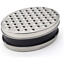 Cheese Grater With Container, Graters For Kitchen With 2 Lid,Cheese Shredder,Vegetable Chopper,Ginger Shredder,Chocolate Grater (Black)