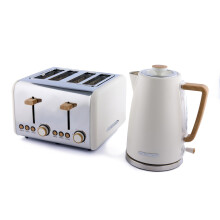 Hamilton Beach, Kettle & Toaster Set, Scandi Collection, Matte Cream, HB0102MCST
