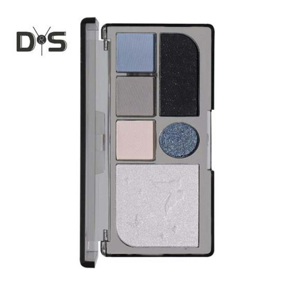 (blue) Eye Shadow Palette 6 Colors Shimmery Matte Natural Nude Long Lasting Waterproof High Pigmented Women Contouring Blush Palette Eye Makeup Supplies