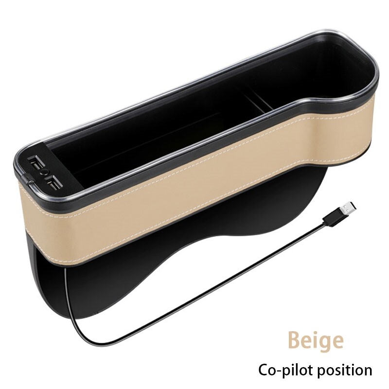 Altsbaos 6 PCS Boîte de Rangement pour Siège de Voiture en Cuir PU,Auto