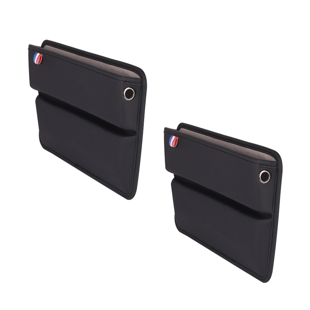 (OPC 2 pièces Chine) Boîte de rangement en cuir PU pour console de voiture, boîte de rangement pour