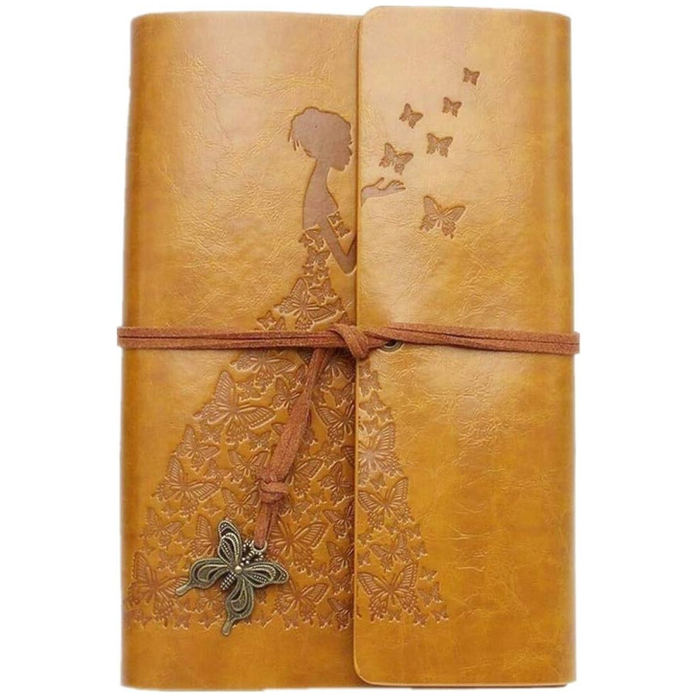 Leather Journal, Classic Spiral Bound Notebook Refillable Sketch Book Travel Journal to Write in for Women Girls with Gift Box-image-OPC-PH98F9K-NEW