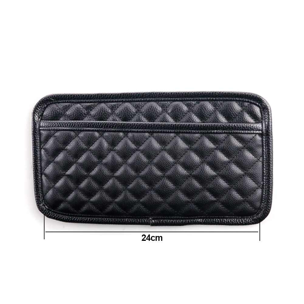 QINERSAW Porte-Gobelet Voiture Cuir 28×20.7 Cm - 2 Porte-Boissons + 5 Crochets - Organisateur Siège Auto