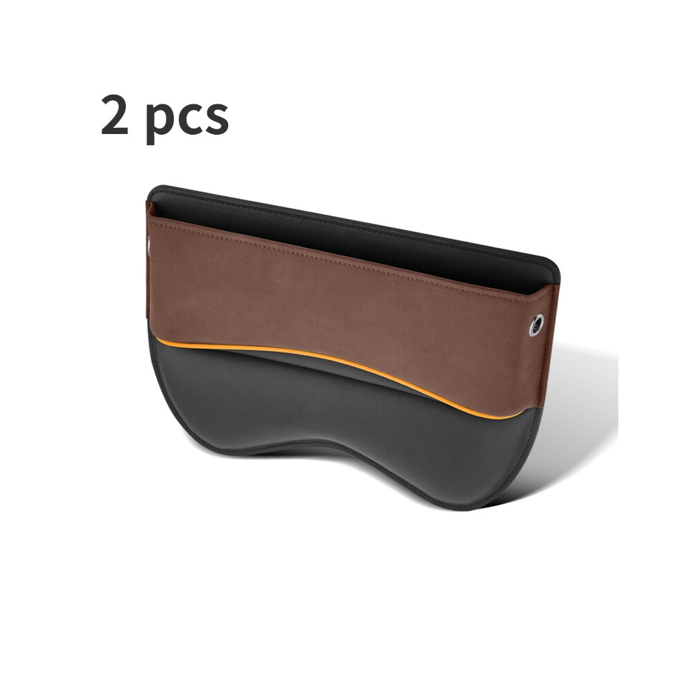 (marron 2 pièces) Convient pour la boîte de rangement pour espace de siège Boîte de rangement multifonctionnelle