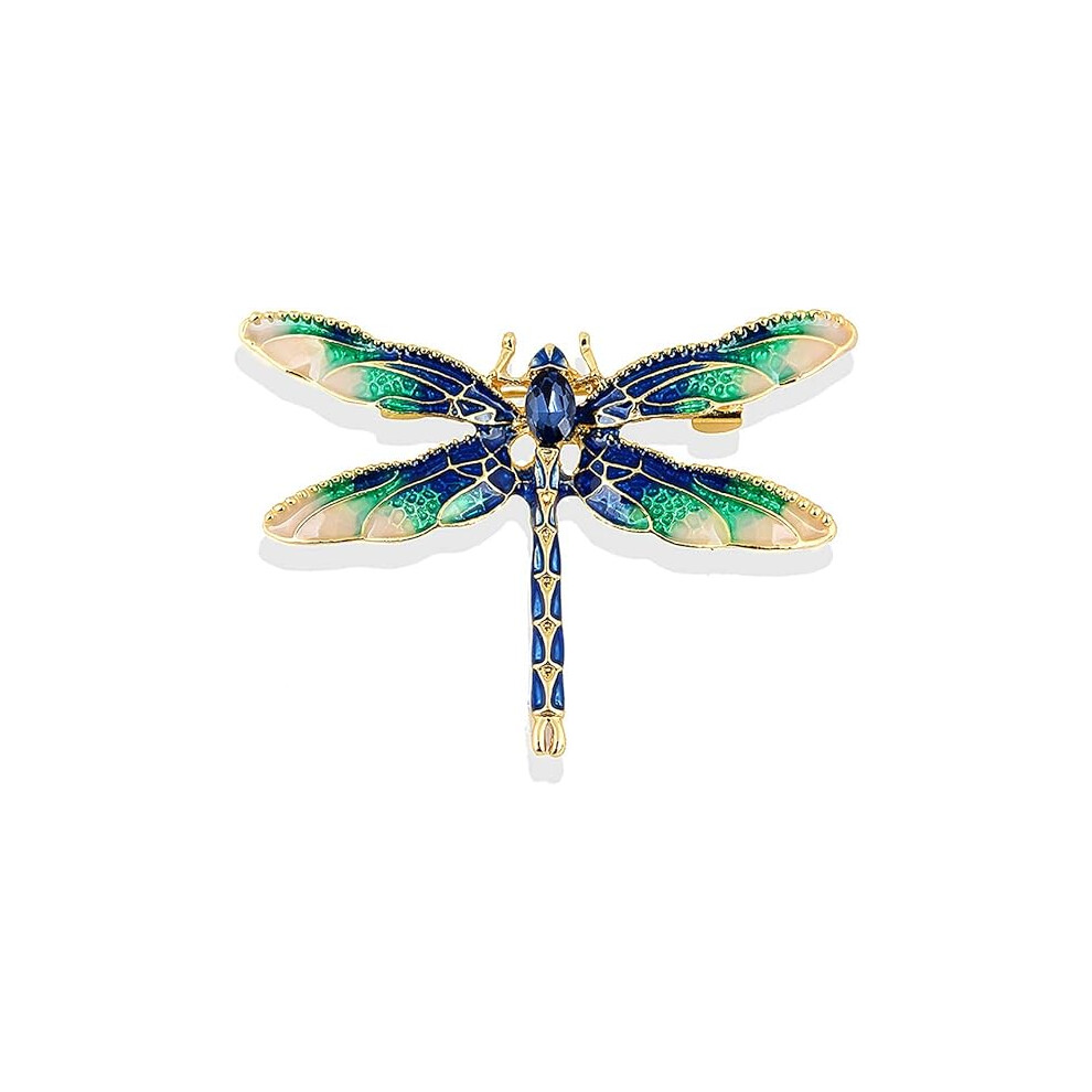 Dragonfly Brooch Pin Acrylic Fly Insect Breastpin for Women Clothing Corsage
