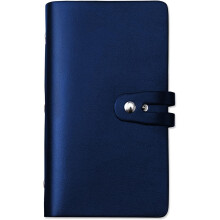 Credit Card Holder Leather Business Card Holder with 96 Card Slots to Manage Your Different Cards and Documents and Prevent Loss or Damage(Blue)