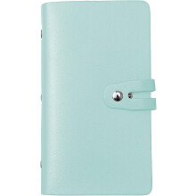 CreditCard Holder Leather Business Card Holder with 96Card Slots to Manage Your Different Cards and Documents and Prevent LossorDamage(Light Greenk)