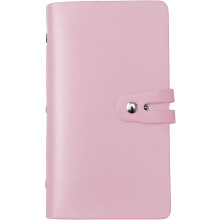 Credit Card Holder Leather Business Card Holder with 96 Card Slots to Manage Your Different Cards and Documents and Prevent Loss or Damage(Pink)